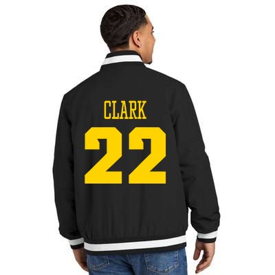 You Break It You Own It Clark 22 Iowa  Insulated Varsity Jacket