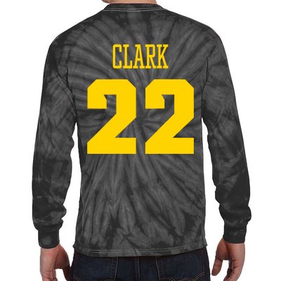 You Break It You Own It Clark 22 Iowa  Tie-Dye Long Sleeve Shirt