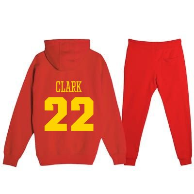 You Break It You Own It Clark 22 Iowa  Premium Hooded Sweatsuit Set