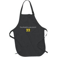You break it you own it Clark 22 iowa Front & Back Design Full-Length Apron With Pockets
