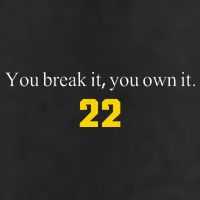 You break it you own it Clark 22 iowa Front & Back Design Knit Cap Winter Beanie