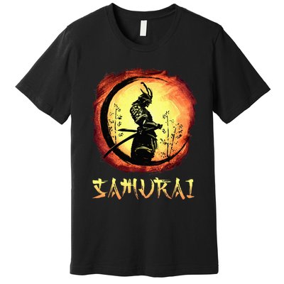 Yasuke Black Japanese Samurai Bushido Warrior Japan Katana Premium T-Shirt