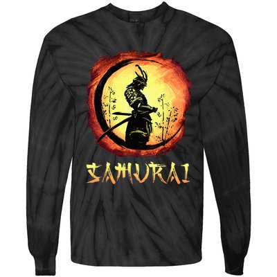 Yasuke Black Japanese Samurai Bushido Warrior Japan Katana Tie-Dye Long Sleeve Shirt