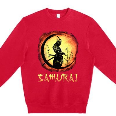 Yasuke Black Japanese Samurai Bushido Warrior Japan Katana Premium Crewneck Sweatshirt