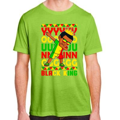 Young Black King Melanin African Juneteenth 1865 Gift Adult ChromaSoft Performance T-Shirt