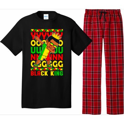 Young Black King Melanin African Juneteenth 1865 Gift Pajama Set