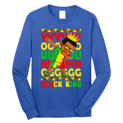 Young Black King Melanin African Juneteenth 1865 Gift Long Sleeve Shirt