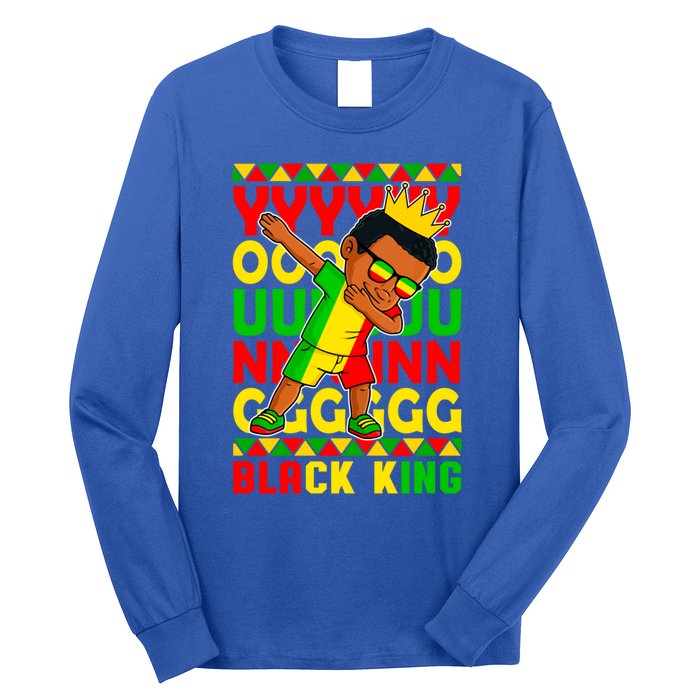 Young Black King Melanin African Juneteenth 1865 Gift Long Sleeve Shirt