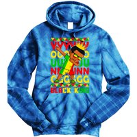 Young Black King Melanin African Juneteenth 1865 Gift Tie Dye Hoodie