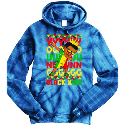 Young Black King Melanin African Juneteenth 1865 Gift Tie Dye Hoodie