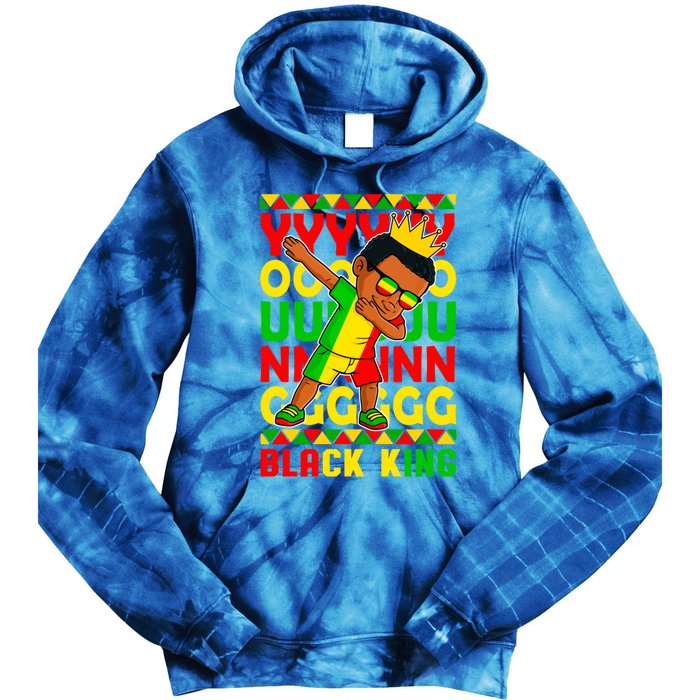 Young Black King Melanin African Juneteenth 1865 Gift Tie Dye Hoodie