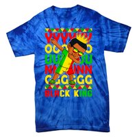 Young Black King Melanin African Juneteenth 1865 Gift Tie-Dye T-Shirt