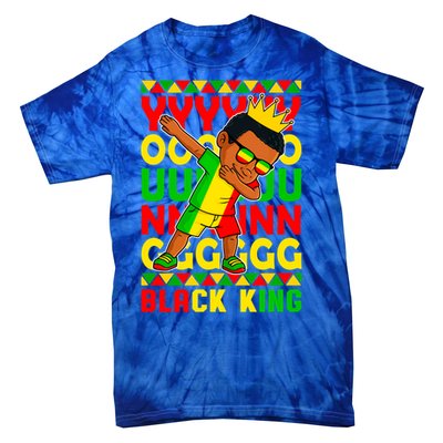 Young Black King Melanin African Juneteenth 1865 Gift Tie-Dye T-Shirt