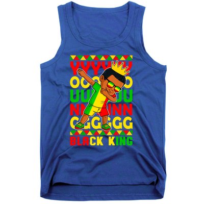 Young Black King Melanin African Juneteenth 1865 Gift Tank Top