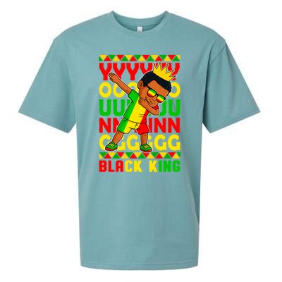 Young Black King Melanin African Juneteenth 1865 Gift Sueded Cloud Jersey T-Shirt