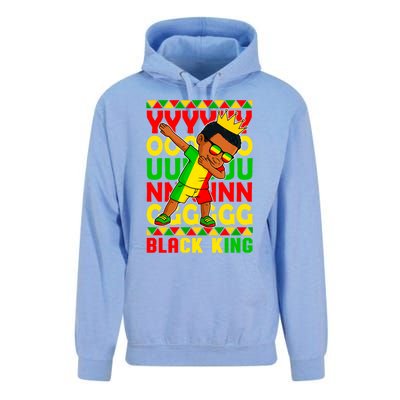 Young Black King Melanin African Juneteenth 1865 Gift Unisex Surf Hoodie