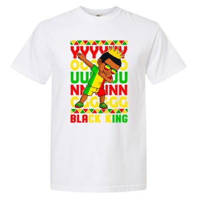 Young Black King Melanin African Juneteenth 1865 Gift Garment-Dyed Heavyweight T-Shirt