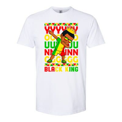 Young Black King Melanin African Juneteenth 1865 Gift Softstyle CVC T-Shirt