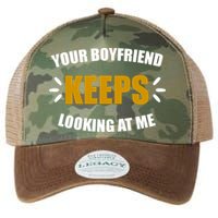 Your Boyfriend Keeps Looking At Me Legacy Tie Dye Trucker Hat