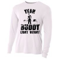 Yes Buddy Lightweight Funny Weightlifting Cooling Performance Long Sleeve Crew