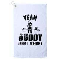 Yes Buddy Lightweight Funny Weightlifting Platinum Collection Golf Towel