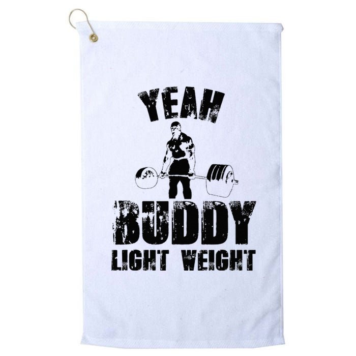 Yes Buddy Lightweight Funny Weightlifting Platinum Collection Golf Towel