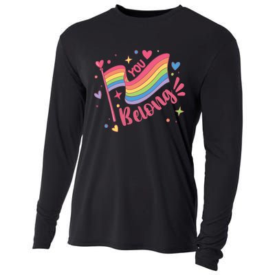 You Belong Lgbtq Ally Pride Cooling Performance Long Sleeve Crew