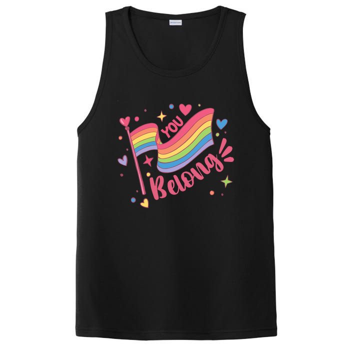 You Belong Lgbtq Ally Pride PosiCharge Competitor Tank