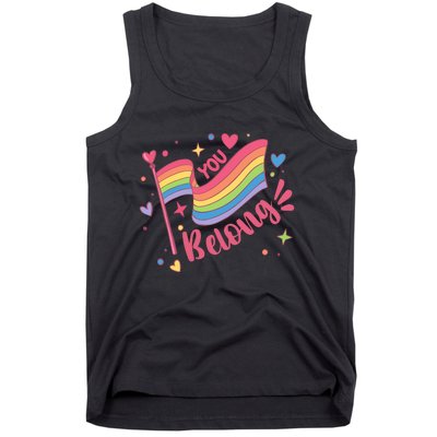 You Belong Lgbtq Ally Pride Tank Top