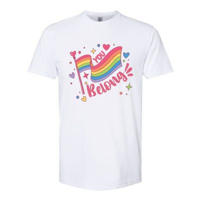 You Belong Lgbtq Ally Pride Softstyle CVC T-Shirt