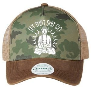 Yoga Buddha Let That Shit Go Legacy Tie Dye Trucker Hat