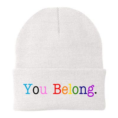 You Belong LGBTQ Colorful Gay Pride Beanie
