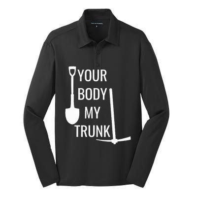 Your Body My Trunk Silk Touch Performance Long Sleeve Polo