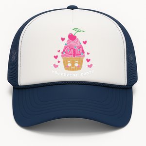 You Bake Me Crazy Cherry Cupcale Valentine Food Gift For Valentine Day Trucker Hat