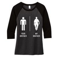 Your Brother My Brother Proud Army Family Military Women's Tri-Blend 3/4-Sleeve Raglan Shirt