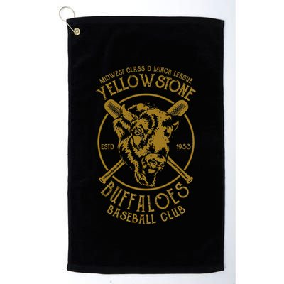 Yellowstone Buffaloes Minor League Retro Baseball Team Golf Towel