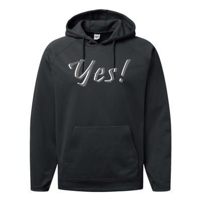 Yes! Bride Or Other Occasion Performance Fleece Hoodie