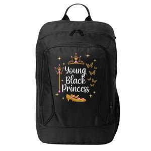 Young Black Princess Afro Natural Hair Black Girl Juneteenth Gift City Backpack