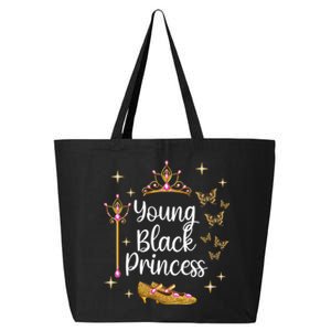 Young Black Princess Afro Natural Hair Black Girl Juneteenth Gift 25L Jumbo Tote