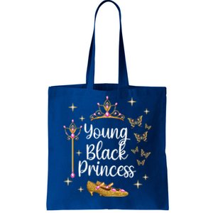 Young Black Princess Afro Natural Hair Black Girl Juneteenth Gift Tote Bag