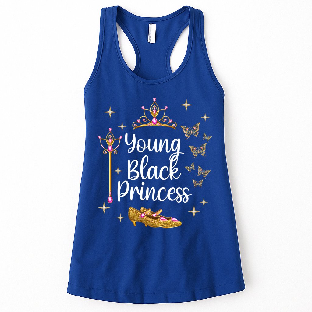 Young Black Princess Afro Natural Hair Black Girl Juneteenth Gift Womens Tank Top