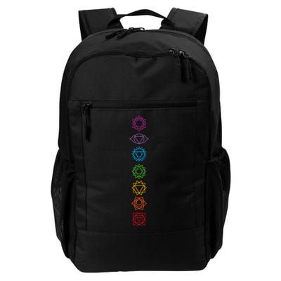 Yogi Back Print Chakras Aligned Yoga Lover Gift Backpack
