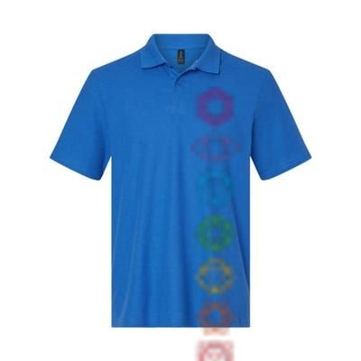 Yogi Back Print Chakras Aligned Yoga Lover Gift Softstyle Adult Sport Polo