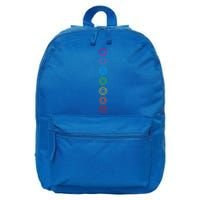 Yogi Back Print Chakras Aligned Yoga Lover Gift 16 in Basic Backpack