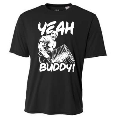 Yeah Buddy - Ronnie Coleman T-Bar Row - Gym Motivational Cooling Performance Crew T-Shirt