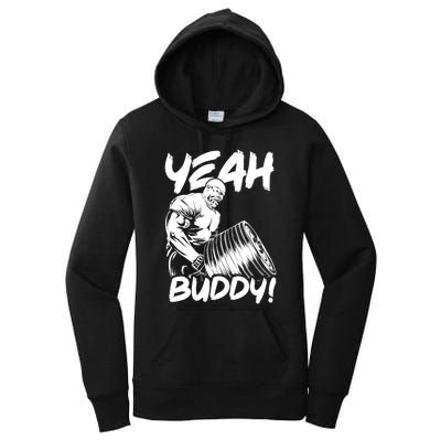 Yeah Buddy - Ronnie Coleman T-Bar Row - Gym Motivational Women's Pullover Hoodie