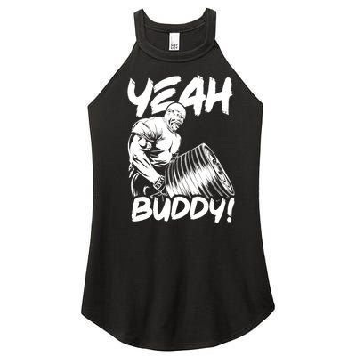 Yeah Buddy - Ronnie Coleman T-Bar Row - Gym Motivational Women’s Perfect Tri Rocker Tank