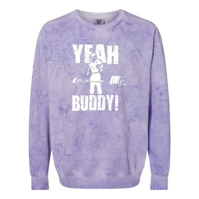 Yeah Buddy Ronnie Coleman Gym Motivational Colorblast Crewneck Sweatshirt