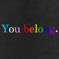 You Belong Rainbow Support Respect LGBT Gay Pride LGBTQ Trucker Hat