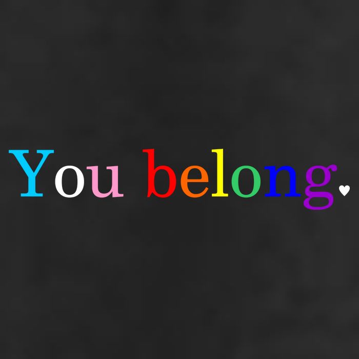 You Belong Rainbow Support Respect LGBT Gay Pride LGBTQ Trucker Hat
